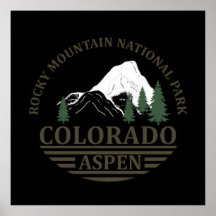 Colorado Aspen ski resort Poster