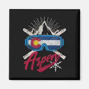 Colorado Aspen Ski Skiing Men Women Kids Boys Girl Magnet