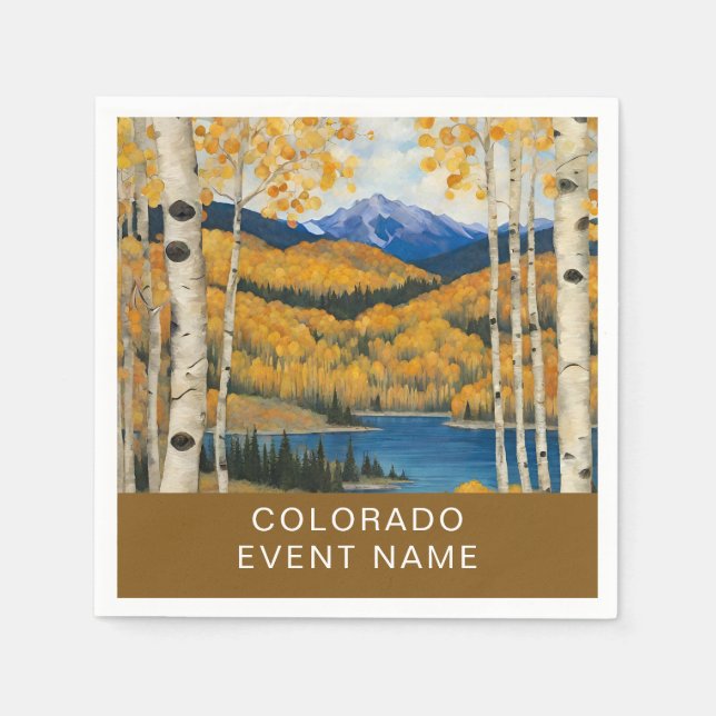 Colorado Aspens Mountains Napkin (Front)