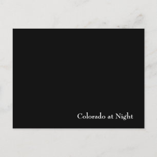 Colorado at Night Postcard