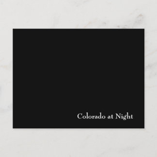Colorado at Night Postcard