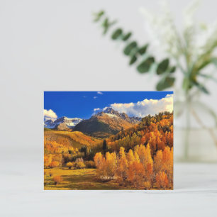 Colorado autumn postcard