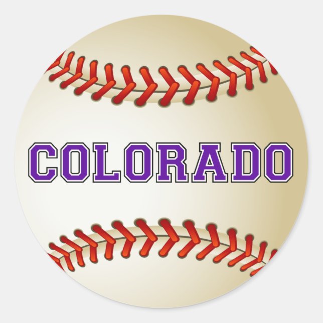 COLORADO BASEBALL CLASSIC ROUND STICKER (Front)
