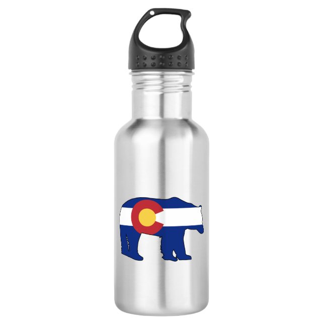 Colorado Bear Flag 532 Ml Water Bottle (Front)