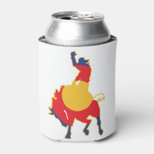 Colorado Buckig Bronco Cowboy Can Cooler