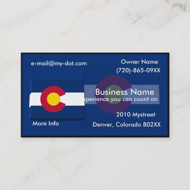 Colorado Business Card (Front)
