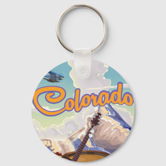 Colorado cartoon poster print. key ring