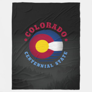 COLORADO CENTENNIAL STATE FLAG FLEECE BLANKET