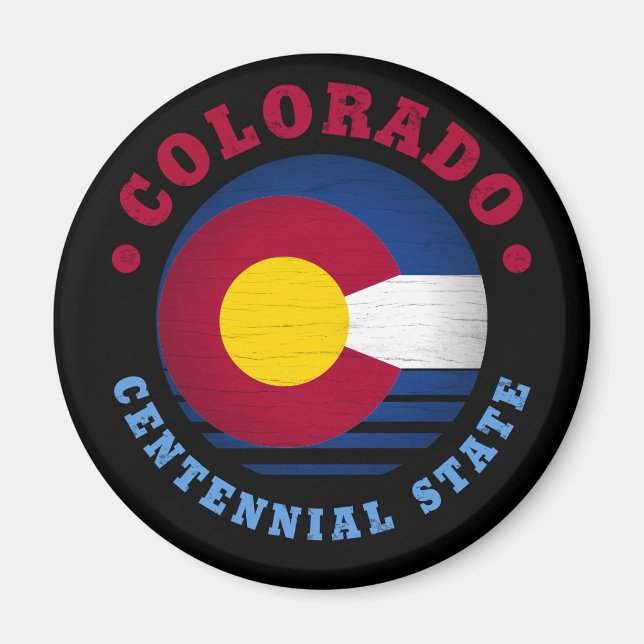 COLORADO CENTENNIAL STATE FLAG MAGNET (Front)
