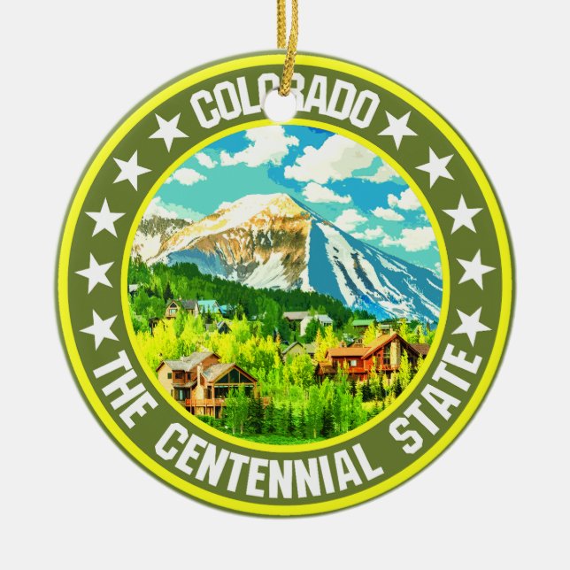 Colorado                                           ceramic ornament (Front)