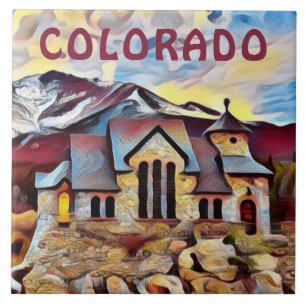 COLORADO - Chapel on the Rock, Allenspark, CO Ceramic Tile