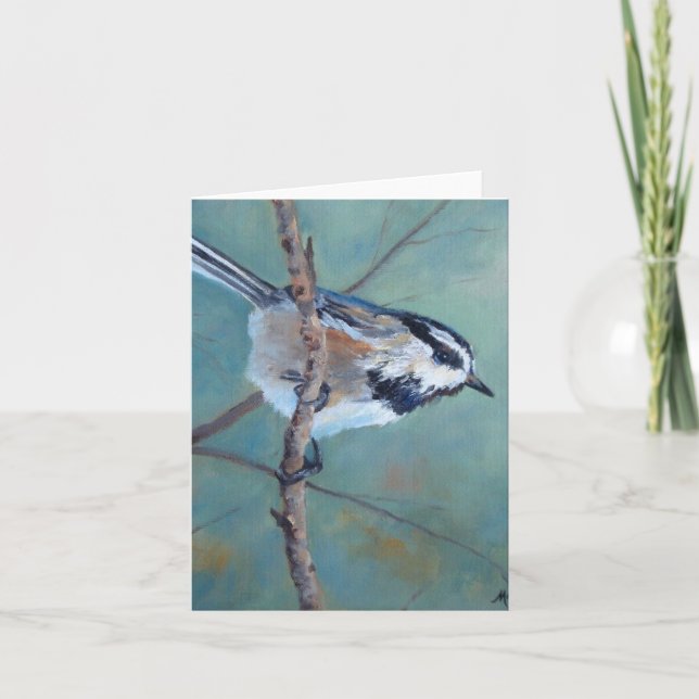 Colorado Chickadee All Occasion Greeting Card (Front)