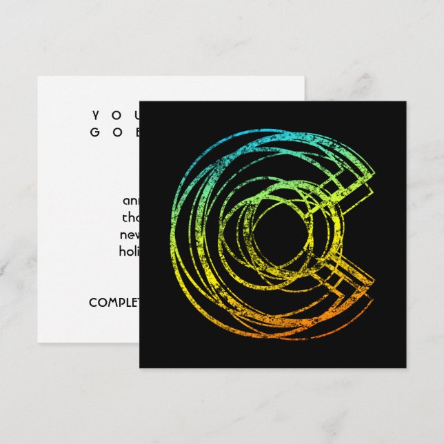 colorado chill blur invitation (Front/Back)