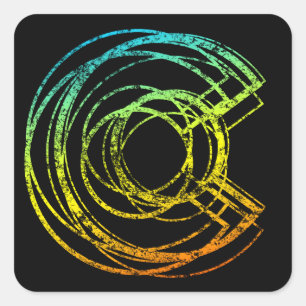 colorado chill blur square sticker