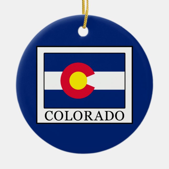 Colorado Christmas Ornament (Front)