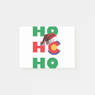 Colorado Christmas Santa Hat Post-it Notes
