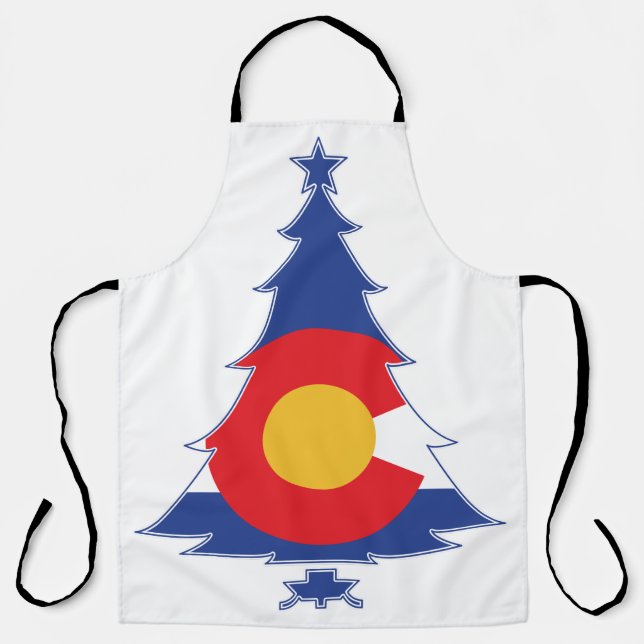 Colorado Christmas Tree Apron (Front)
