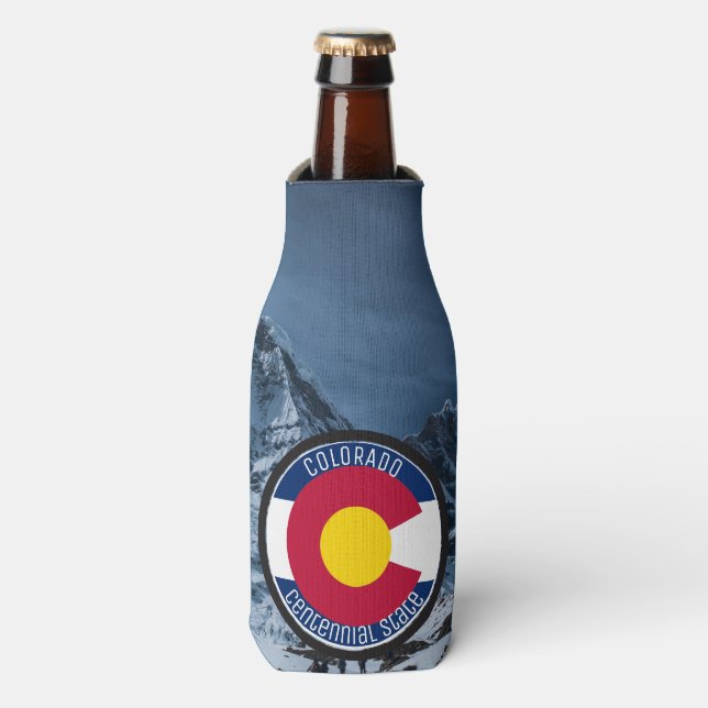 Colorado Circular Flag Bottle Cooler (Bottle Front)