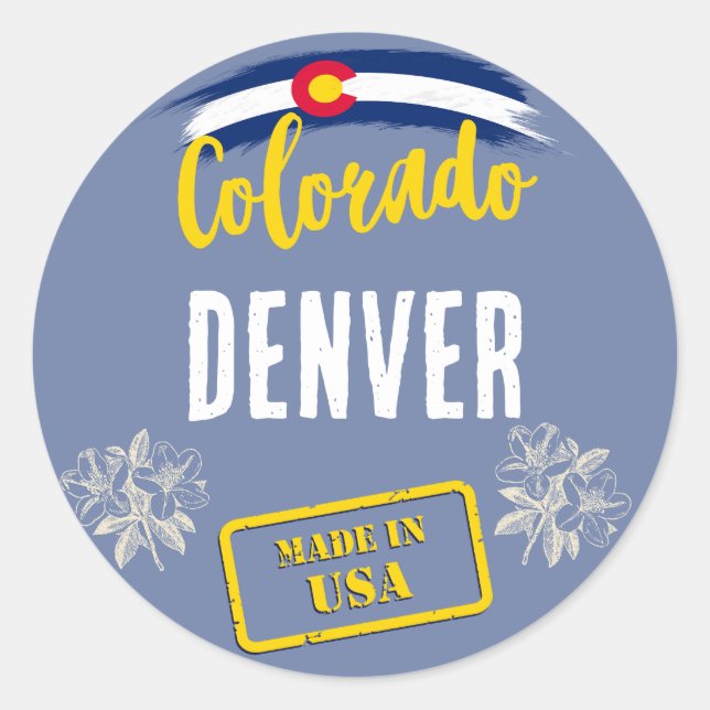 Colorado Cities Classic Round Sticker (Front)