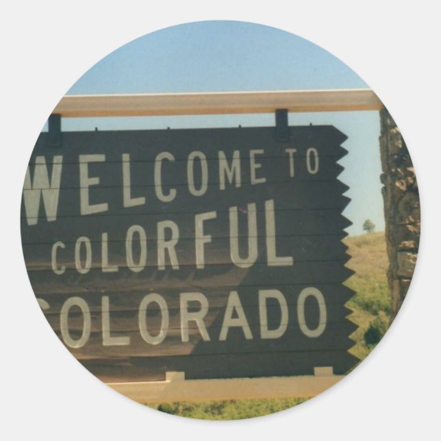Colorado Classic Round Sticker (Front)