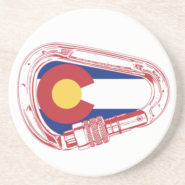 Colorado Climbing Carabiner Coaster (Front)