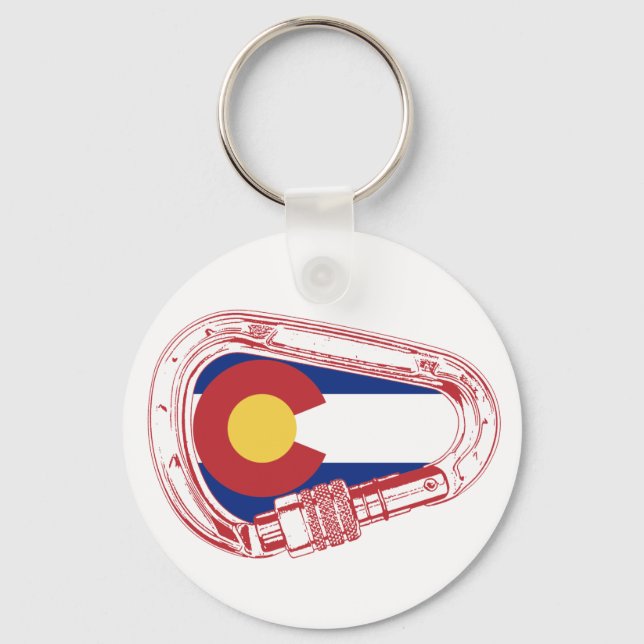 Colorado Climbing Carabiner Key Ring (Front)