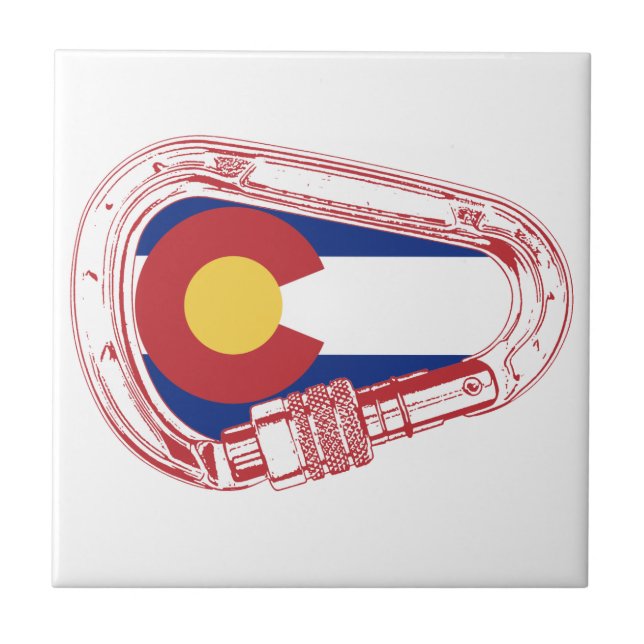 Colorado Climbing Carabiner Tile (Front)
