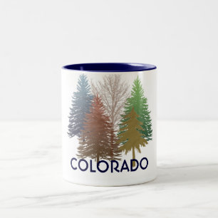 Colorado colourful trees coffee mug
