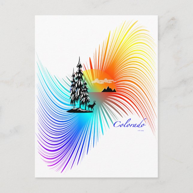 Colorado Colours Postcard (Front)