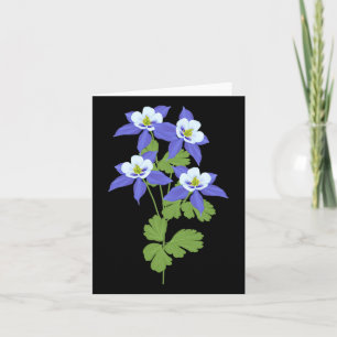 Colorado Columbine Flower Wildflower Nature Hiking Card