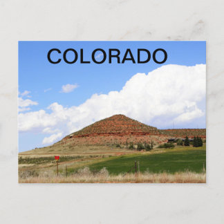 Colorado Cone shaped Mountains Postcard