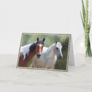 Colorado Country Christmas Horse card