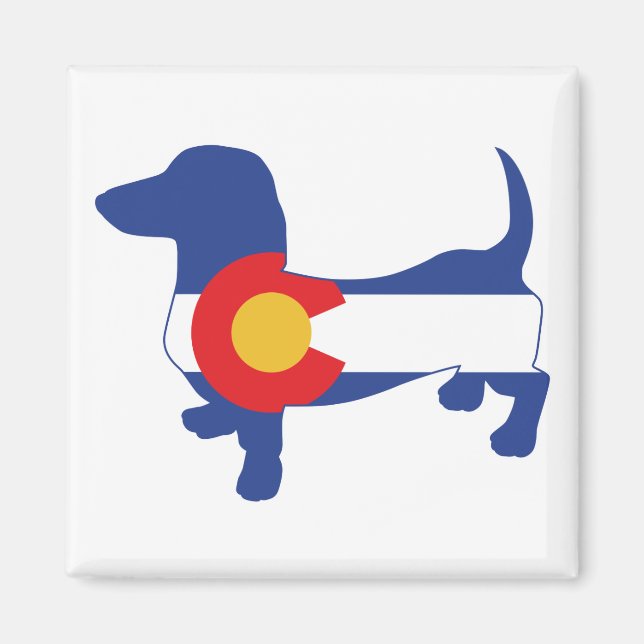 Colorado-Dachshund Magnet (Front)