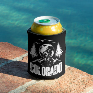 Colorado Day Bigfoot Vintage Hiking Can Cooler