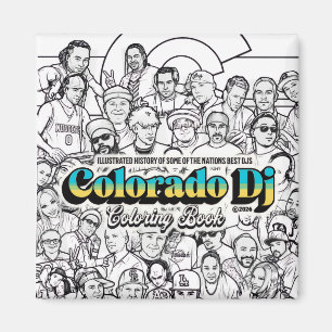 Colorado Dj Colouring Book magnet