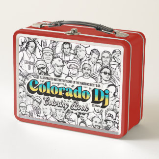 Colorado Dj Colouring Book metal lunch box