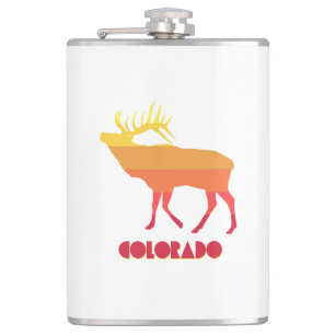 Colorado Elk Hip Flask