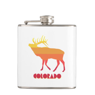 Colorado Elk Hip Flask
