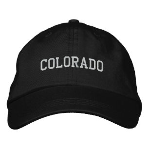 Colorado Embroidered Adjustable Cap Black