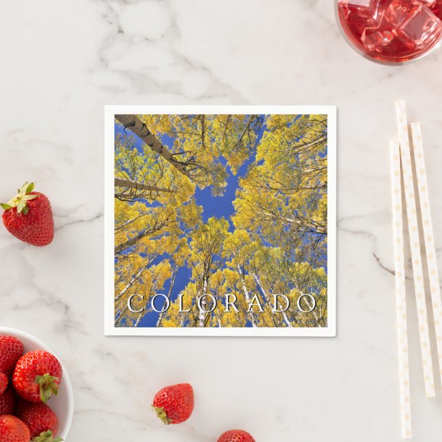 Colorado Fall | Aspen Forest in Autumn Napkin (Insitu)