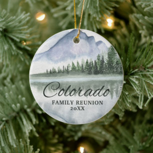 Colorado Family Reunion Mountain Ornament
