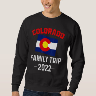 Colorado Family Trip 2022 Denver Flag Souvenir Mat Sweatshirt
