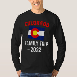 Colorado Family Trip 2022 Denver Flag Souvenir Mat T-Shirt