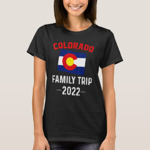 Colorado Family Trip 2022 Denver Flag Souvenir Mat T-Shirt