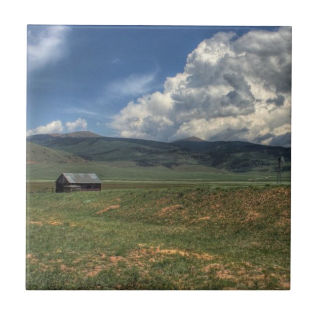 Colorado Farm Ceramic Tile (Front)