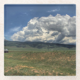 Colorado Farm Glass Coaster