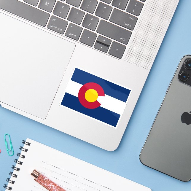 Colorado flag  (Laptop w/ iPhone)
