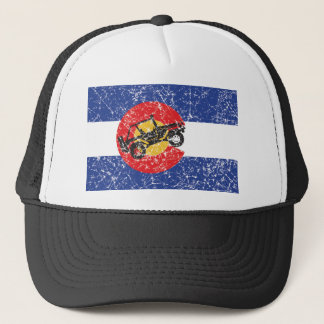 Colorado Flag 4 Wheeler Trucker Hat