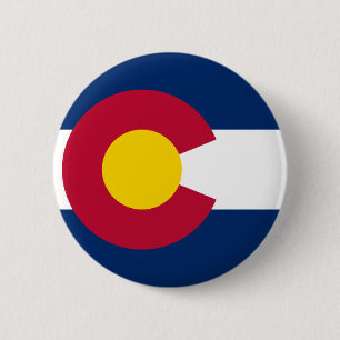 Colorado Flag 6 Cm Round Badge