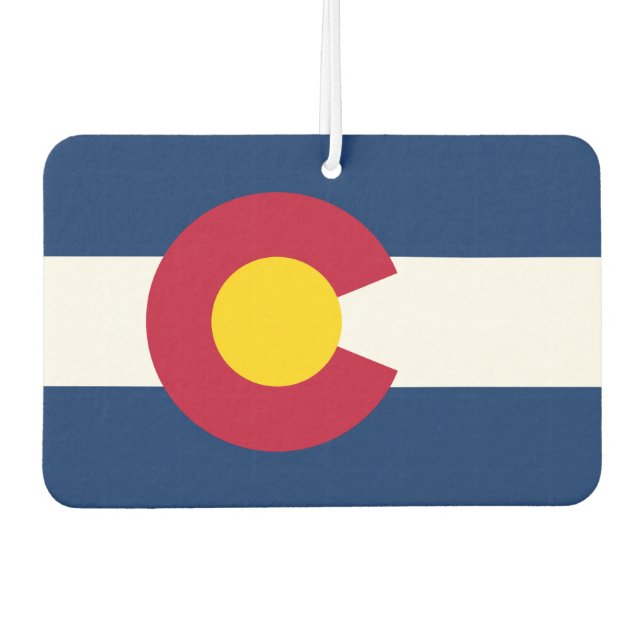 Colorado  flag, American state flag Car Air Freshener (Front)